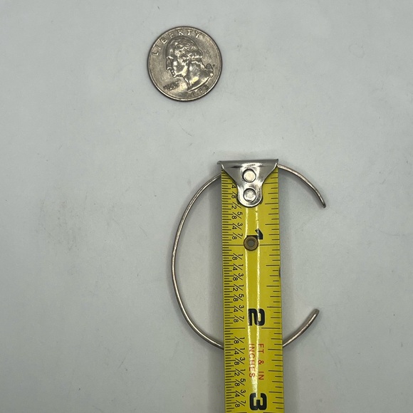 Far Fetched Sterling Silver Not All Who Wander Are Lost Cuff Bracelet vintage - Picture 8 of 12